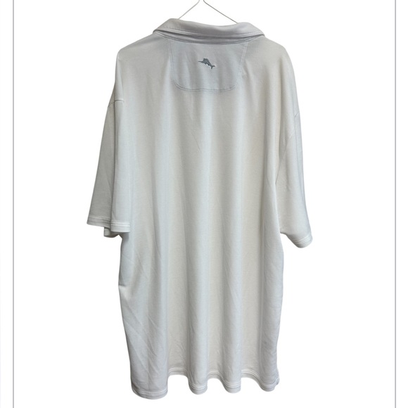 Tommy Bahama Polo Shirt Size XXXL White Short Sleeves - Picture 3 of 5